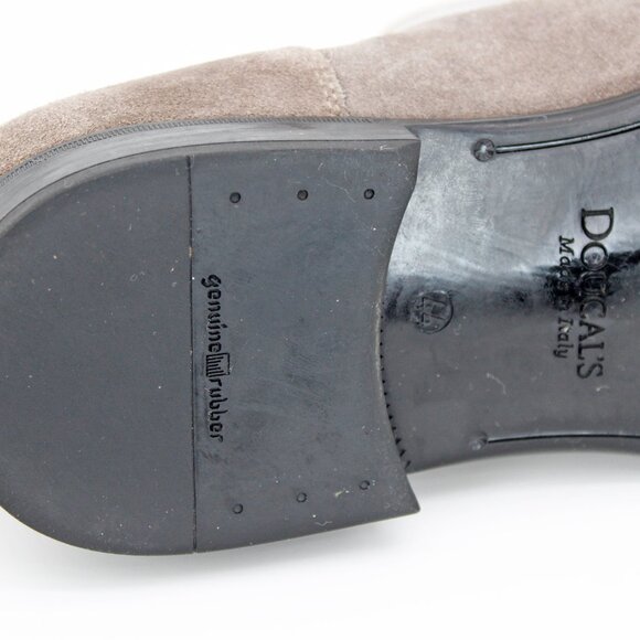 DOUCAL'S Men's Suede Leather Penny Loafers in Taupe: Size-Us 10 / EU 44 - Picture 6 of 6